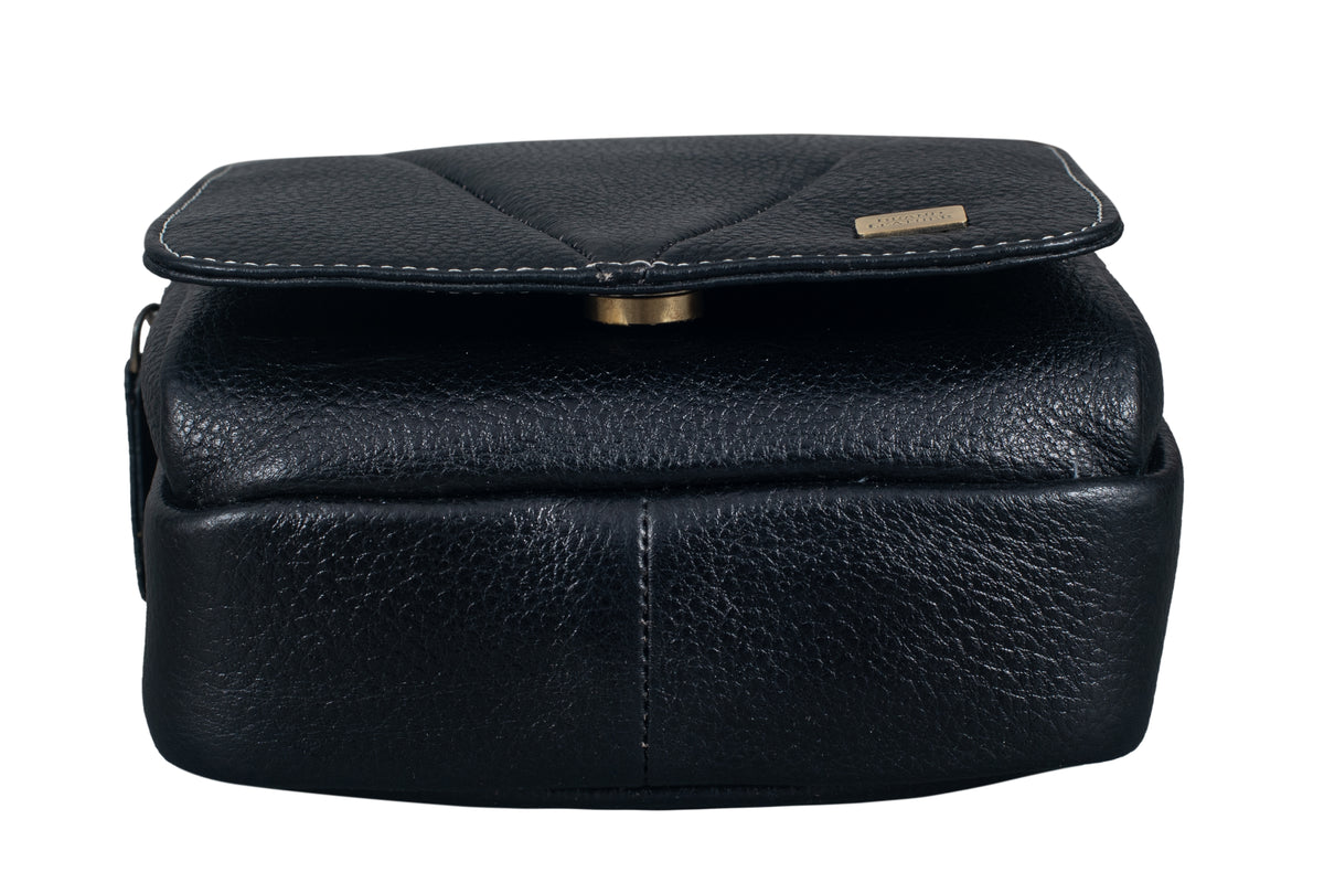 BRAND LEATHER Bombay Brown Leather Cross Body Sling Bag For Unisex