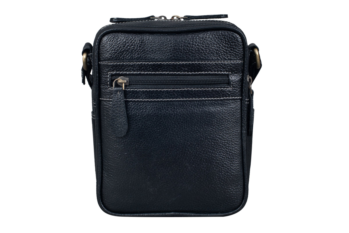 BRAND LEATHER Bombay Brown Leather Cross Body Sling Bag For Unisex