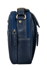 BRAND LEATHER Bombay Brown Leather Cross Body Sling Bag For Unisex