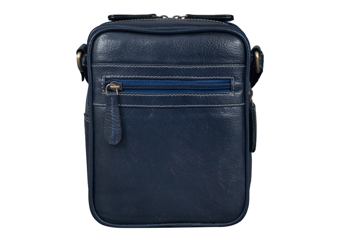 BRAND LEATHER Bombay Brown Leather Cross Body Sling Bag For Unisex