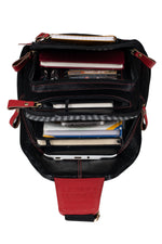 BRAND LEATHER Men's Genuine Leather Sling Chest Bag Casual Shoulder Daypack's