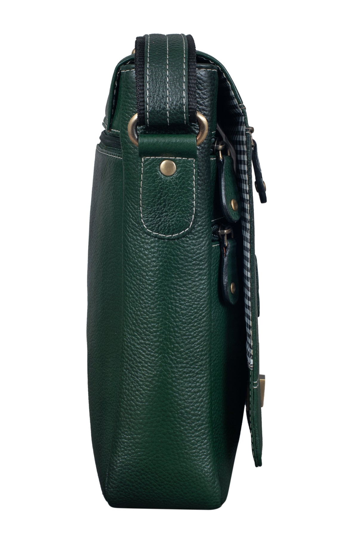 BRAND LEATHER Genuine Leather Sling Bag for Men - Crossbody One Side Bag with Multiple Pockets, Adjustable Shoulder Straps - Messenger Bag Ideal for Travel and Office Use, 1-Year Warranty