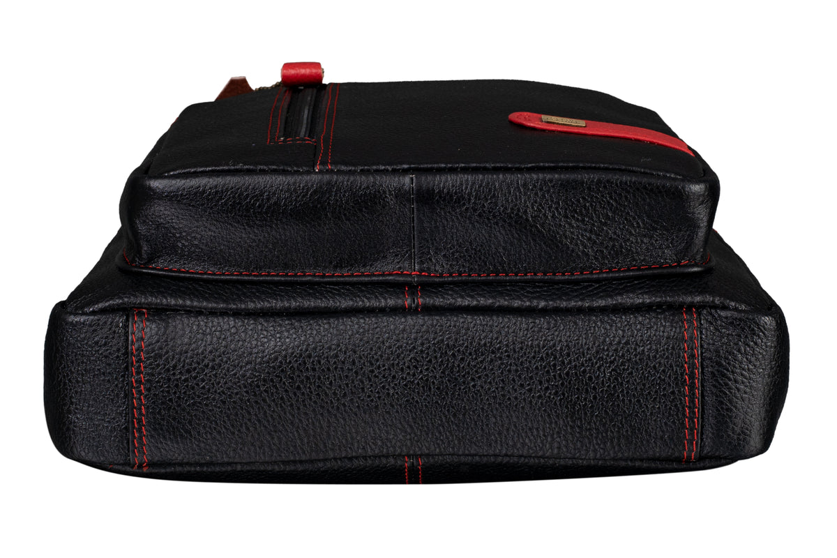 BRAND LEATHER Men's Genuine Leather Sling Chest Bag Casual Shoulder Daypack's