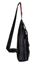 BRAND LEATHER Men's Genuine Leather Sling Chest Bag Casual Shoulder Daypack's