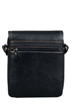 BRAND LEATHER Genuine Leather Sling Bag for Men - Crossbody One Side Bag with Multiple Pockets, Adjustable Shoulder Straps - Messenger Bag Ideal for Travel and Office Use, 1-Year Warranty