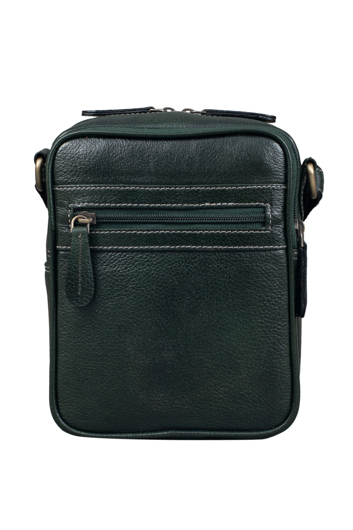 BRAND LEATHER Bombay Brown Leather Cross Body Sling Bag For Unisex