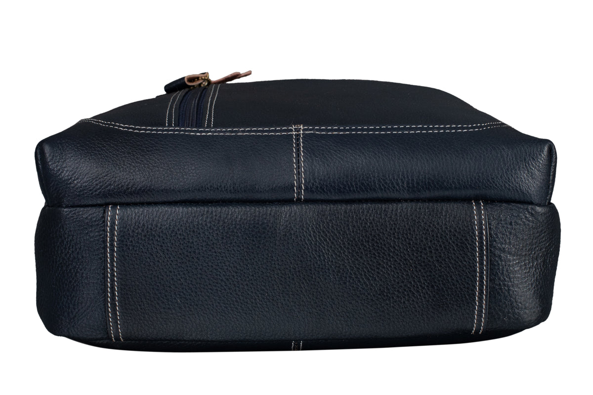 BRAND LEATHER Men's Genuine Leather Sling Chest Bag Casual Shoulder Daypack's