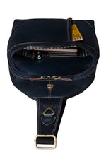 BRAND LEATHER Men's Genuine Leather Sling Chest Bag Casual Shoulder Daypack's