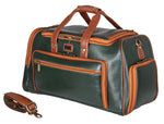 BRAND LEATHER Genuine Leather High Capacity Travel Backpack Cum Duffel Bag