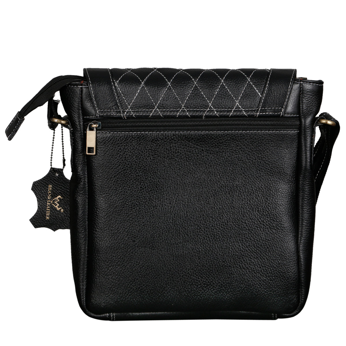 BRAND LEATHER Genuine Leather Cross Body Sling Bag For Unisex