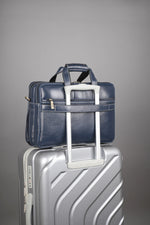 Genuine Leather 15.6 Inch Expandable Laptop Messenger Bag