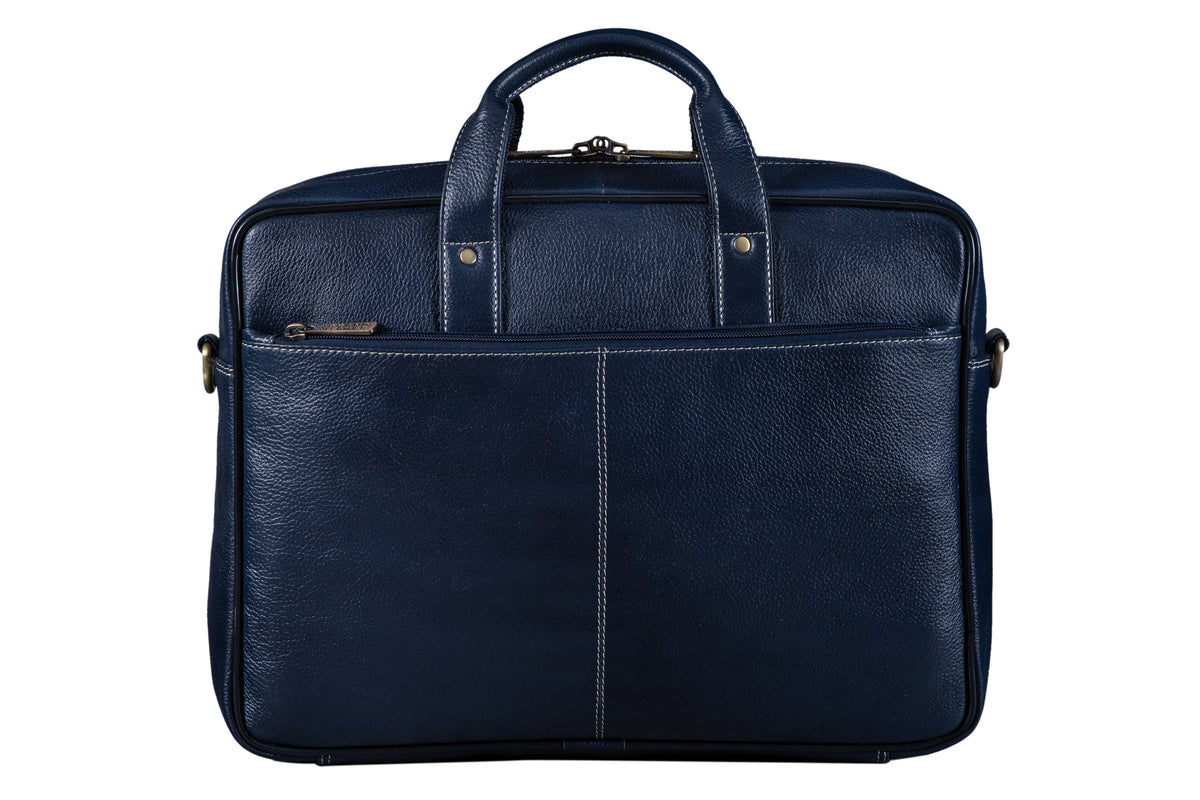 BRAND LEATHER Genuine Leather Laptop Bag for Men/Office Bag for Men |Fits 14|15.6|16 Inch Laptop Bag/MacBook |Leather Bag for Men with Shoulder Straps|Crossbody Laptop Messenger Bag for Men