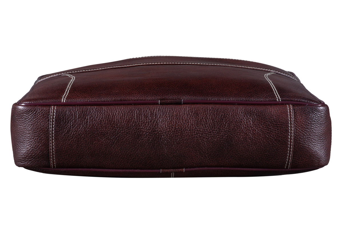 BRAND LEATHER Genuine Leather Laptop Bag for Men/Office Bag for Men |Fits 14|15.6|16 Inch Laptop Bag/MacBook |Leather Bag for Men with Shoulder Straps|Crossbody Laptop Messenger Bag for Men