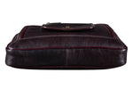BRAND LEATHER Laptop Bag for Men - Genuine Leather Messenger Bag for Office - Fits up to 13 Inch Laptop -Brown Shoulder Bag