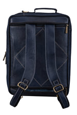 Genuine Leather Convertible Backpack 16" Laptop Messenger Bag Multi-Functional Business Briefcase for Men