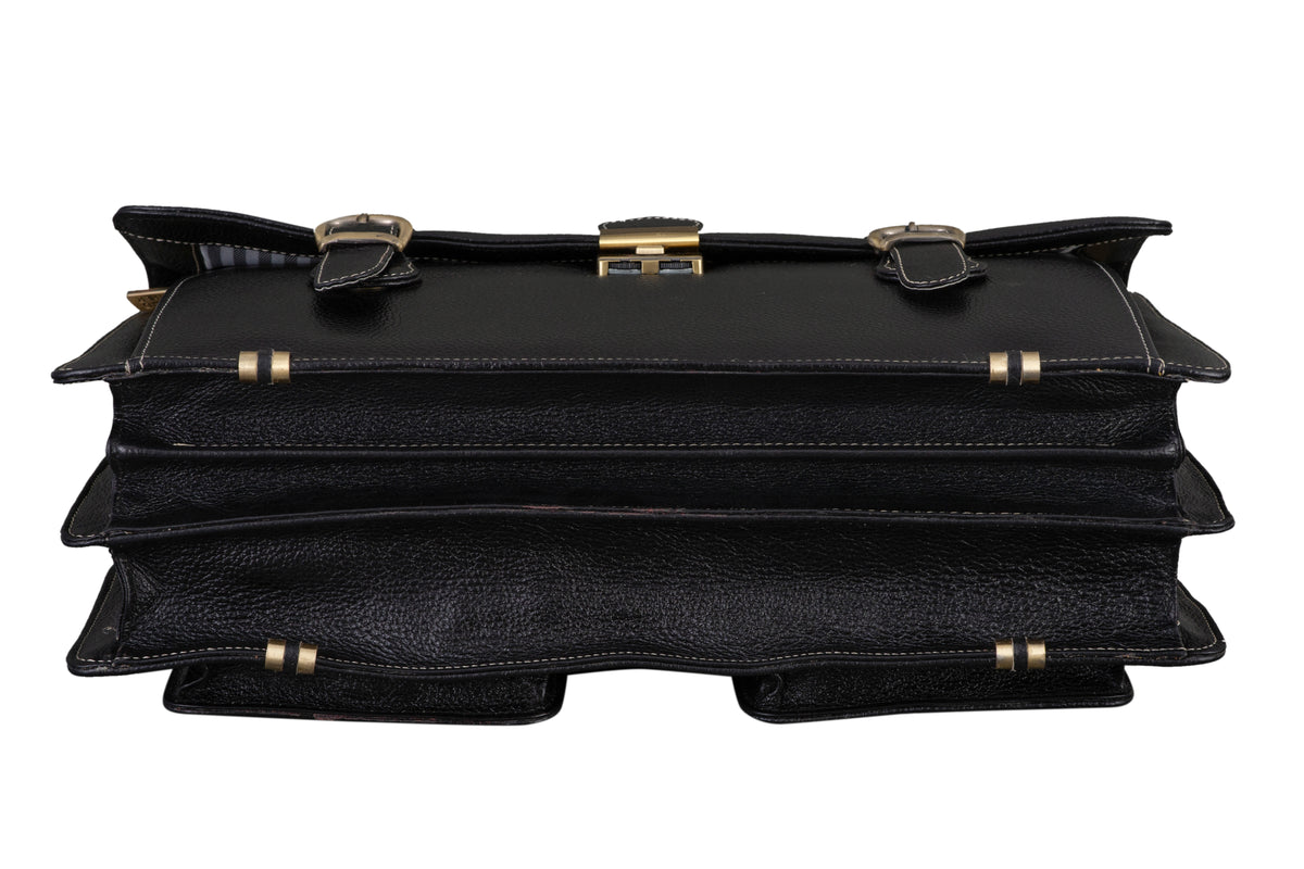 BRAND LEATHER Genuine Leather Laptop Bag for Men/Office Bag for Men, Brown | Fits Upto 16 Inch Laptop/MacBook | Handbags with Shoulder Straps | Leather Bag for Men | Trolley Strap in Laptop Bag