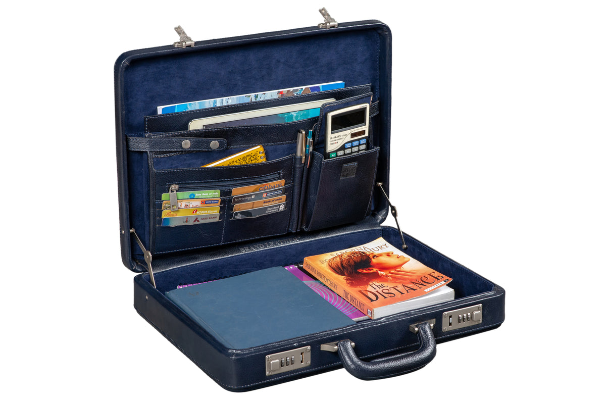 BRAND LEATHER Genuine Leather 20 L, 25 L Briefcase For Men Use For Office|Business|Travel