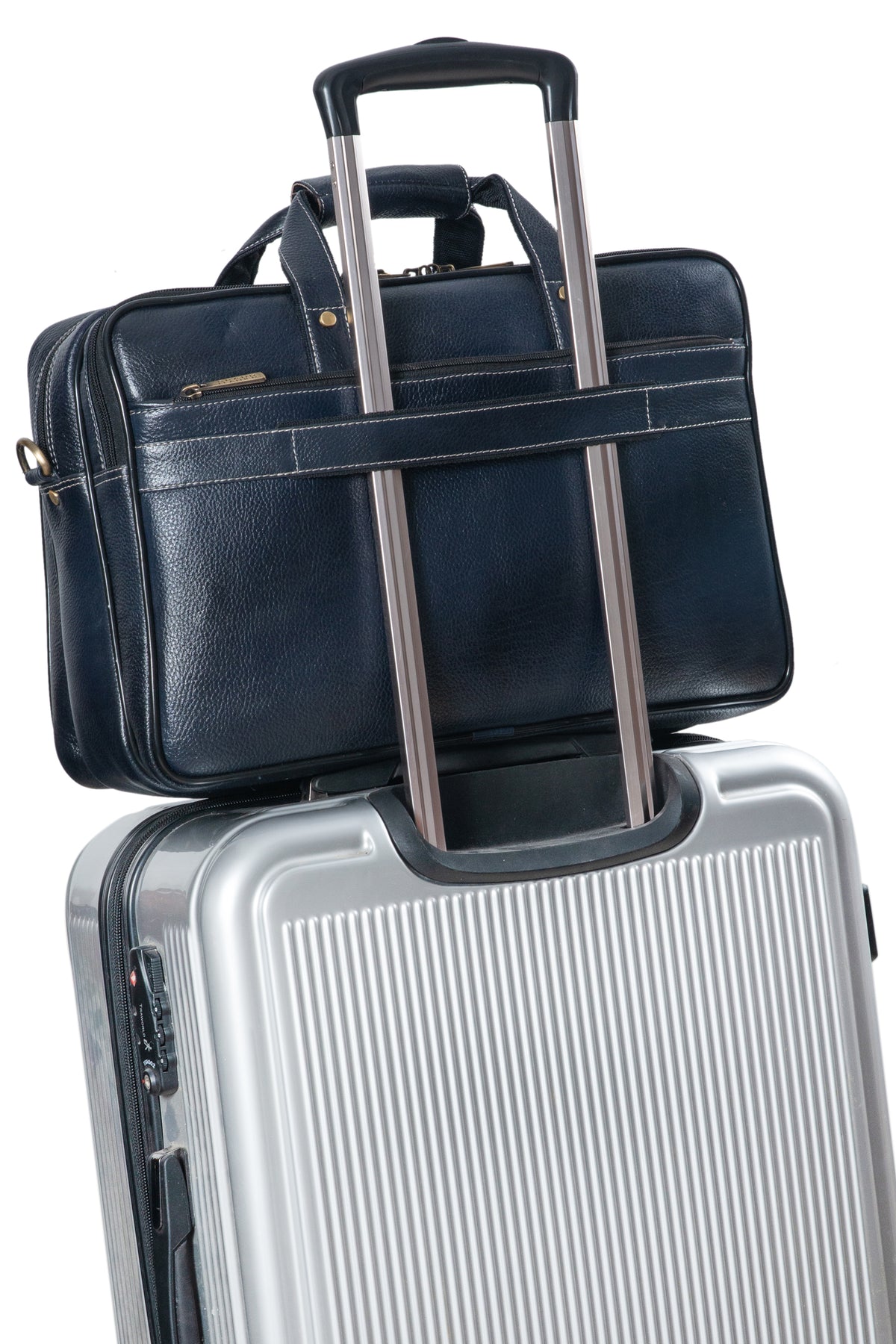 Genuine Leather Laptop Bag for Men - Office Bag, Brown - Fits Up to 16-inch Laptop/MacBook - Shoulder Bag/Hand Bag