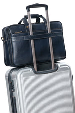 Genuine Leather Laptop Bag for Men - Office Bag, Brown - Fits Up to 16-inch Laptop/MacBook - Shoulder Bag/Hand Bag