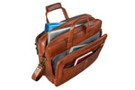 Genuine Leather Laptop Bag for Men - Office Bag, Brown - Fits Up to 16-inch Laptop/MacBook - Shoulder Bag/Hand Bag