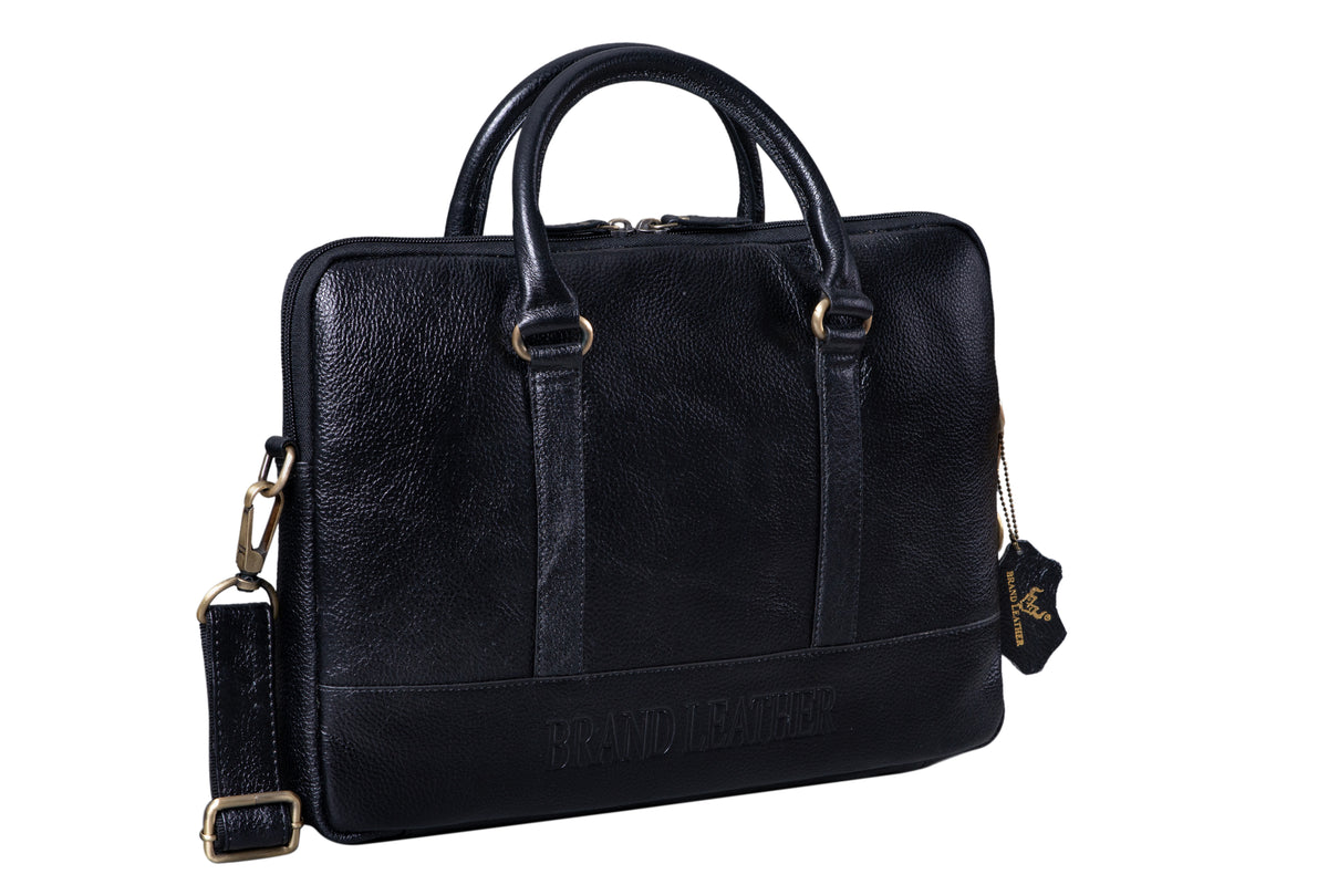 BRAND LEATHER GENUINE LEATHER Laptop Shoulder Messenger Bag Case Sleeve for 13 13.3 14 14.1" Inch Notebook/Chromebook