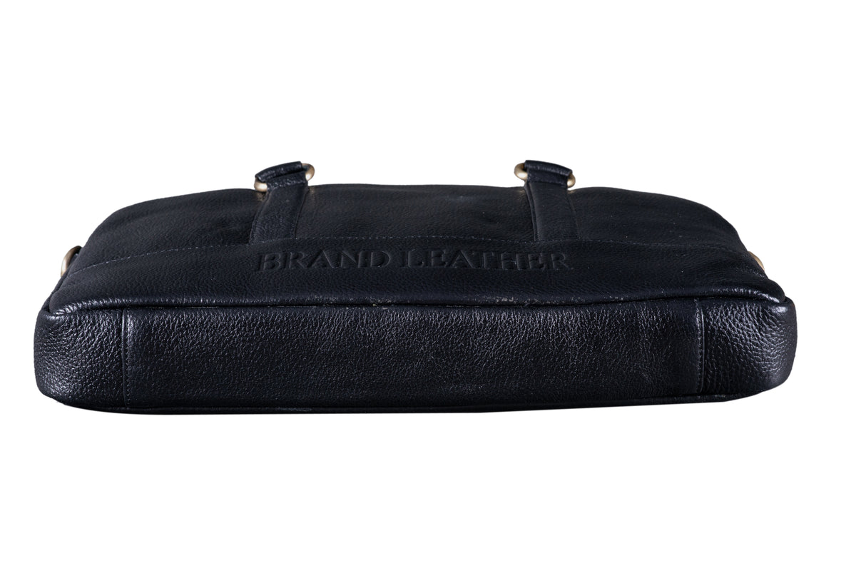 BRAND LEATHER GENUINE LEATHER Laptop Shoulder Messenger Bag Case Sleeve for 13 13.3 14 14.1" Inch Notebook/Chromebook