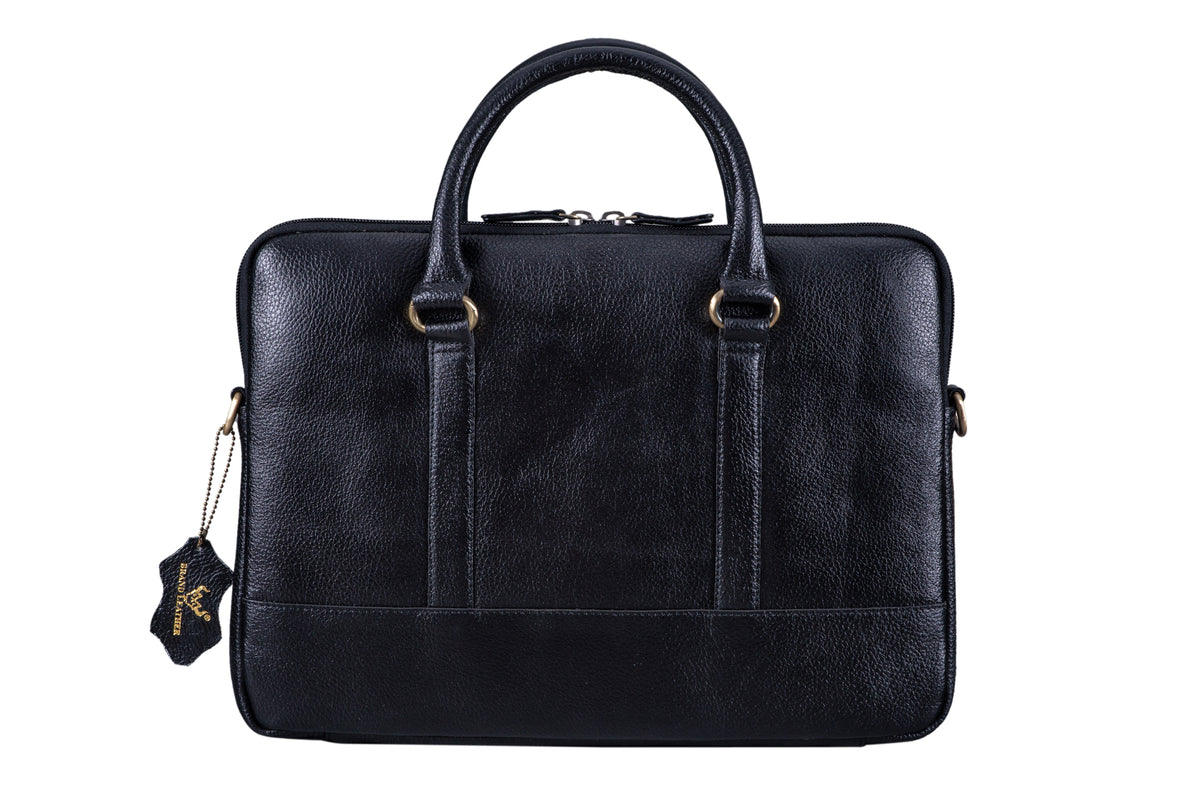 BRAND LEATHER GENUINE LEATHER Laptop Shoulder Messenger Bag Case Sleeve for 13 13.3 14 14.1" Inch Notebook/Chromebook