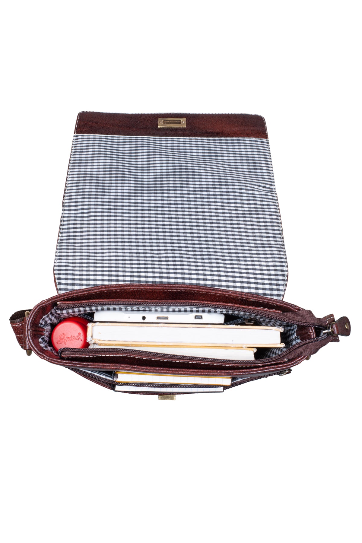 BRAND LEATHER Genuine Leather Sling Bag for Men - Crossbody One Side Bag with Multiple Pockets, Adjustable Shoulder Straps - Messenger Bag Ideal for Travel and Office Use, 1-Year Warranty