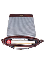 BRAND LEATHER Genuine Leather Sling Bag for Men - Crossbody One Side Bag with Multiple Pockets, Adjustable Shoulder Straps - Messenger Bag Ideal for Travel and Office Use, 1-Year Warranty