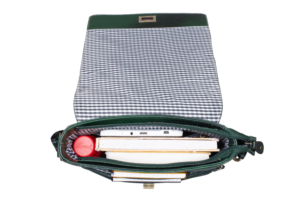 BRAND LEATHER Genuine Leather Sling Bag for Men - Crossbody One Side Bag with Multiple Pockets, Adjustable Shoulder Straps - Messenger Bag Ideal for Travel and Office Use, 1-Year Warranty