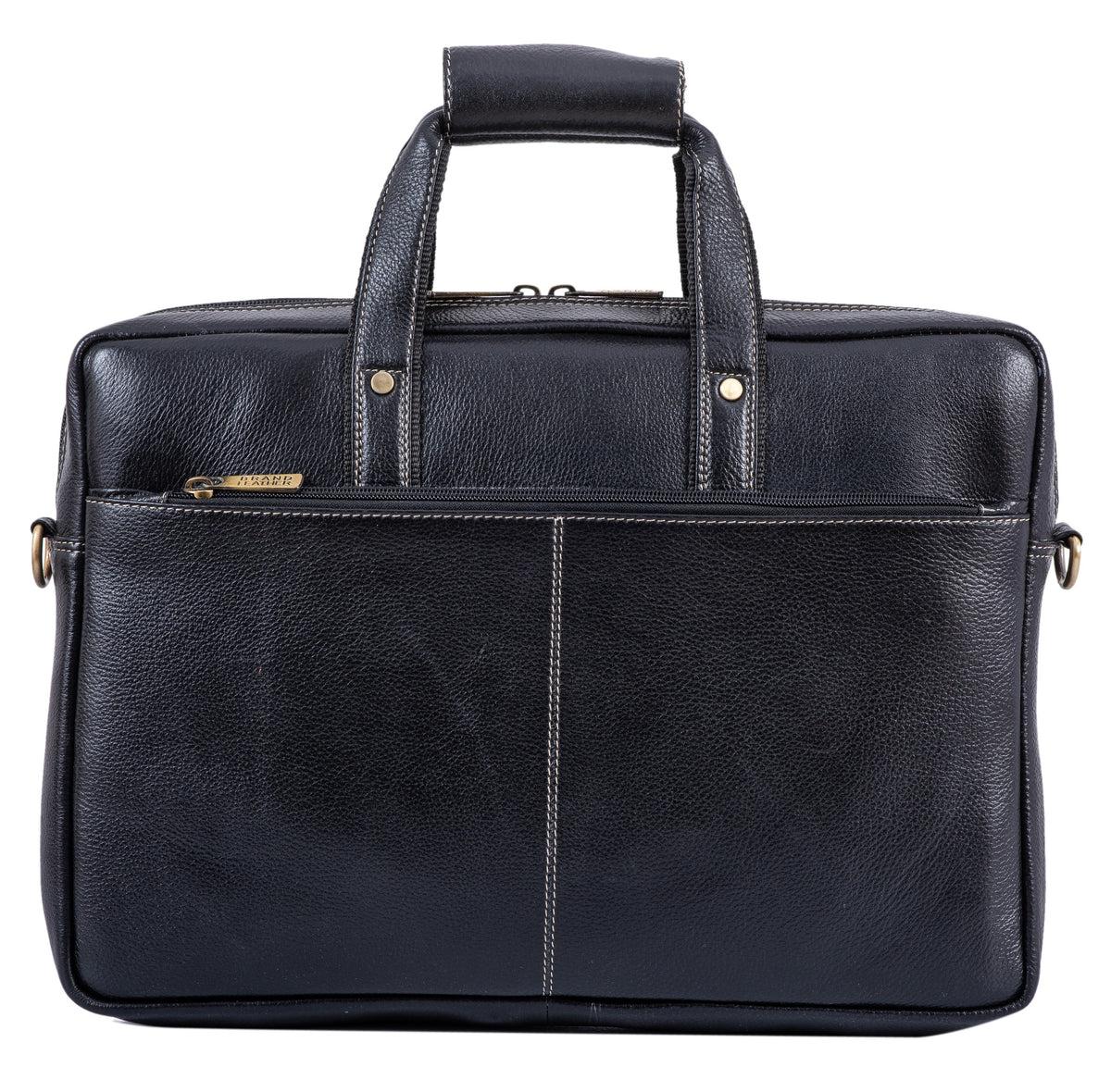 BRAND LEATHER Genuine Leather Laptop Bag for Men/Office Bag for Men |Fits 14|15.6|16 Inch Laptop Bag/MacBook |Leather Bag for Men with Shoulder Straps|Crossbody Laptop Messenger Bag for Men