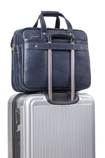 Genuine Leather 16 inch Expandable Laptop Messenger Bag with 360 Days Warranty