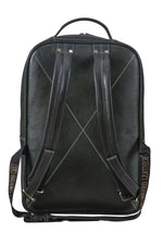 BRAND LEATHER Men's Full Grain Cow Hide Leather 17 Inch Laptop Backpack Large Capacity Weekender Overnight Camping Travel Rucksack