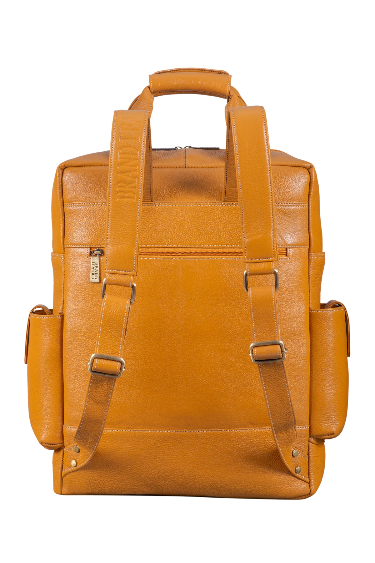 BRAND LEATHER Full Grain Buffalo - Hide Leather Backpack Large Capacity 15/15.6/16/17 Inch Laptop Bag Multi Pockets Travel Daypack