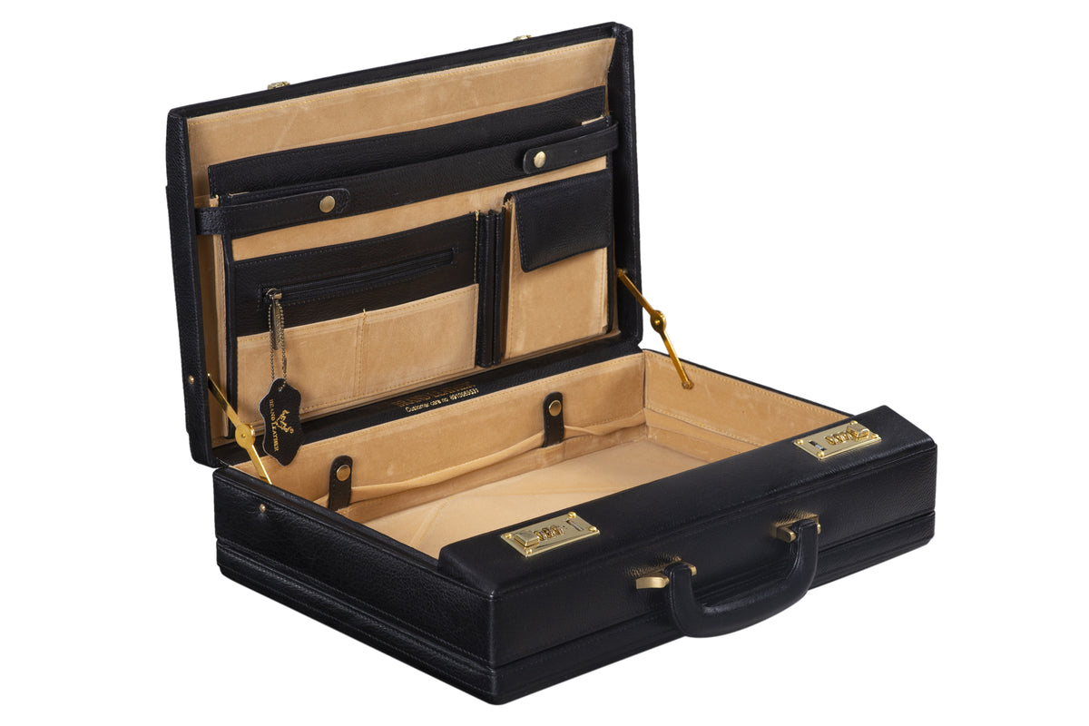 BRAND LEATHER Genuine Leather 20 L, 25 L, 30 L Briefcase For Men Use For Office|Business|Travel