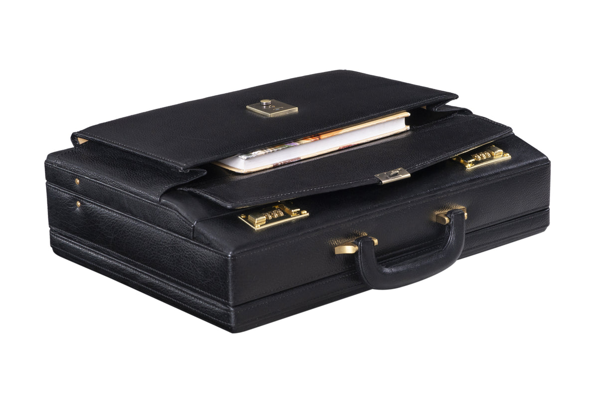 BRAND LEATHER Genuine Leather 20 L, 25 L, 30 L Briefcase For Men Use For Office|Business|Travel