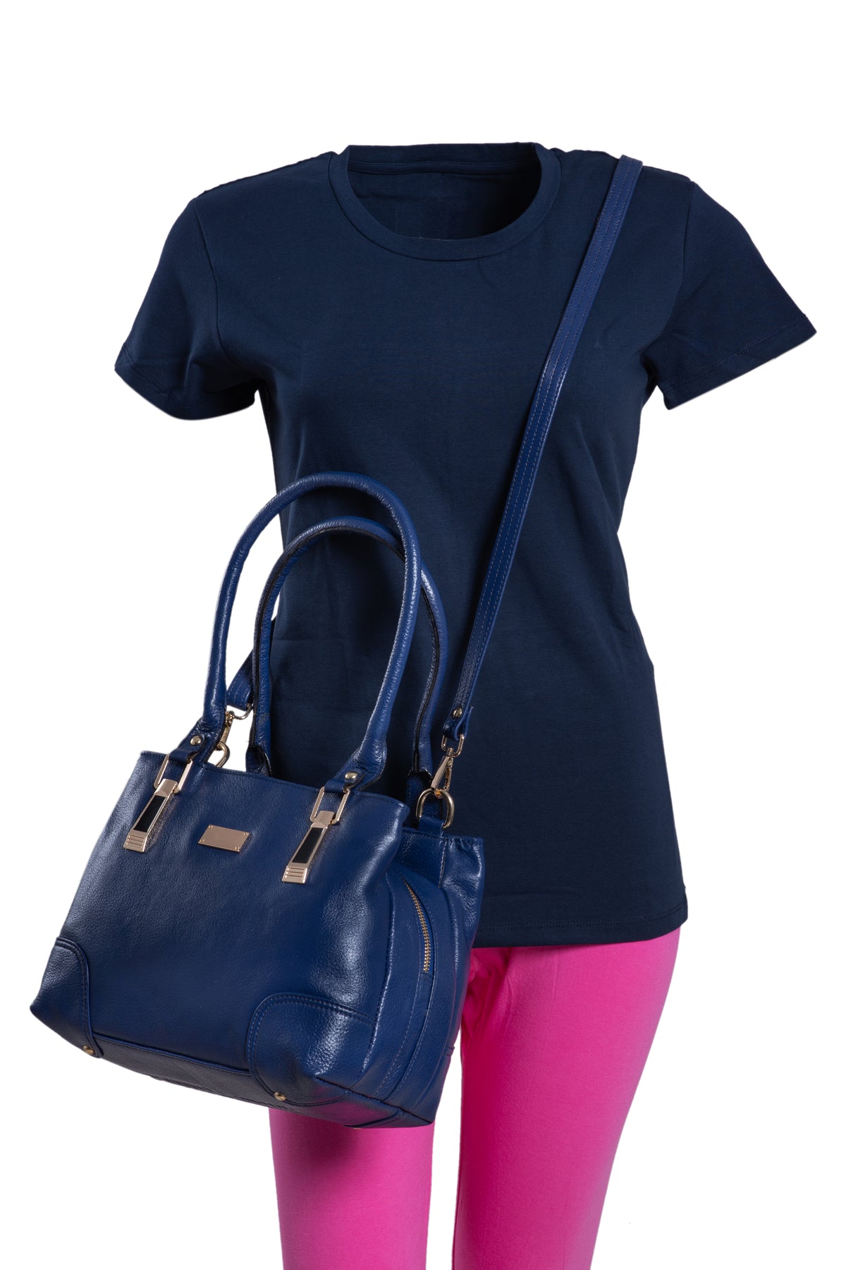 BRAND LEATHER Women Leather Handbag Designer Top Handle Satchel Shoulder Bag Crossbody