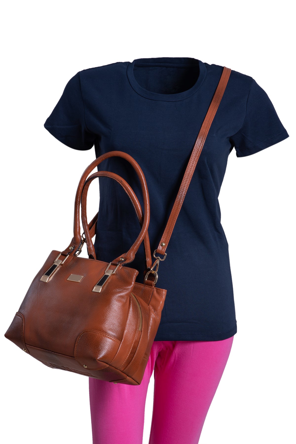 BRAND LEATHER Women Leather Handbag Designer Top Handle Satchel Shoulder Bag Crossbody