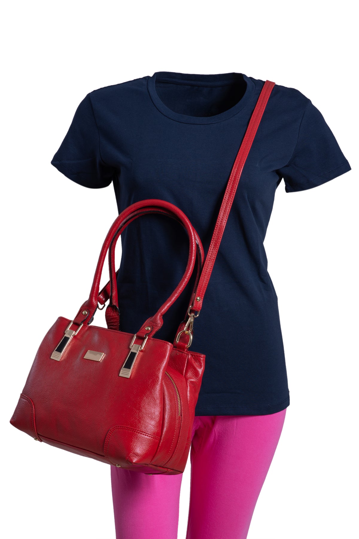 BRAND LEATHER Women Leather Handbag Designer Top Handle Satchel Shoulder Bag Crossbody