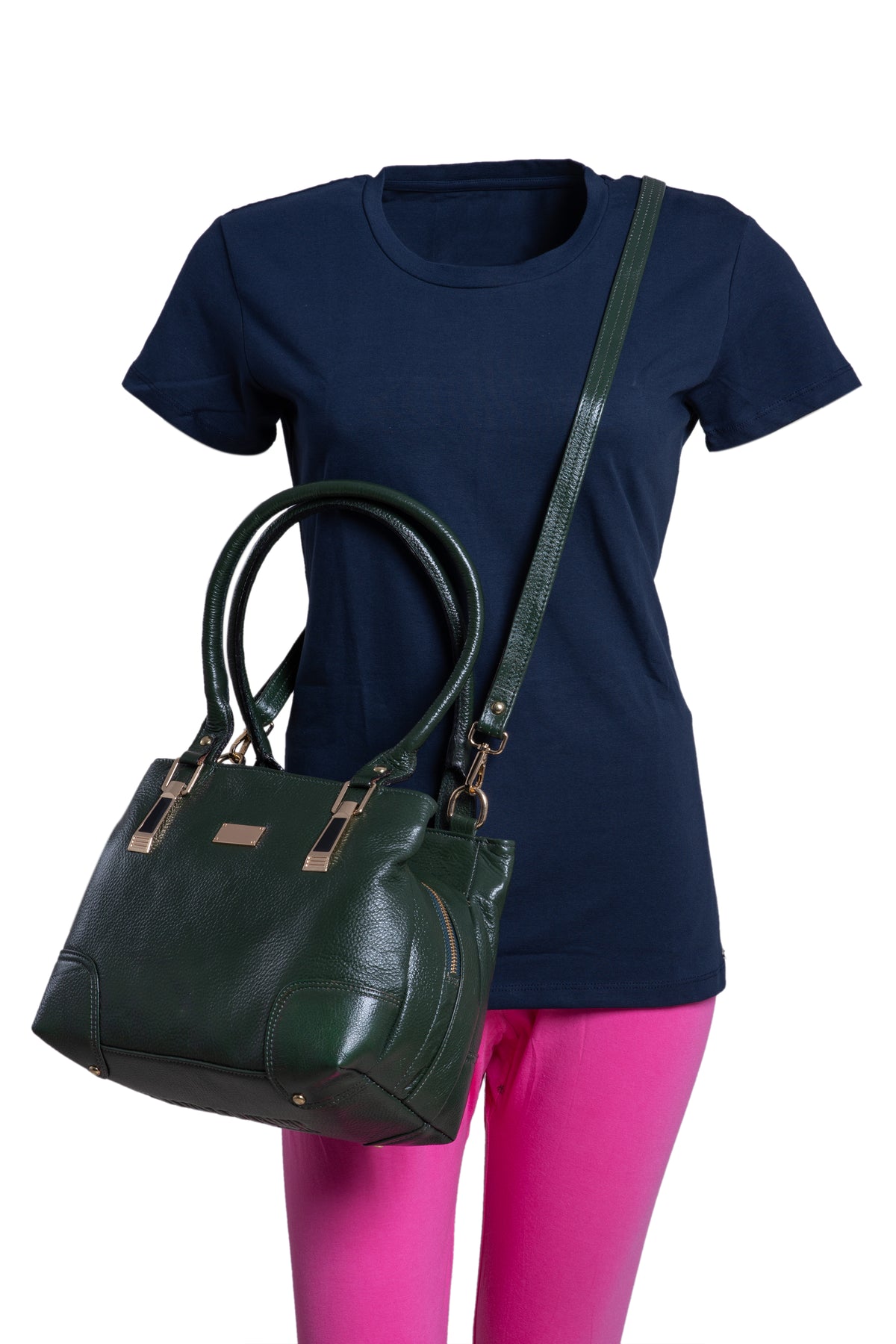 BRAND LEATHER Women Leather Handbag Designer Top Handle Satchel Shoulder Bag Crossbody