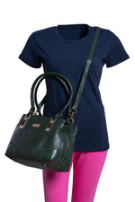 BRAND LEATHER Women Leather Handbag Designer Top Handle Satchel Shoulder Bag Crossbody