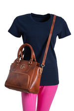 BRAND LEATHER Women's Genuine Leather Handbags Shoulder Bag Top Handle Satchel Designer Ladies Purse Crossbody Bags