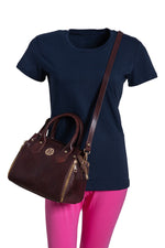 BRAND LEATHER Women Genuine Leather Handbags Tote Office Shoulder Bag Medium Satchel Purse