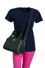 BRAND LEATHER Women Genuine Leather Handbags Tote Office Shoulder Bag Medium Satchel Purse