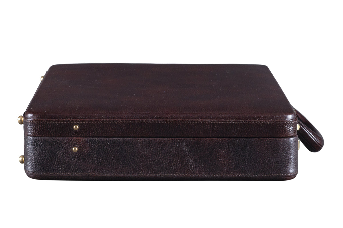 BRAND LEATHER Genuine Leather 20 L, 25 L Briefcase For Men Use For Office|Business|Travel