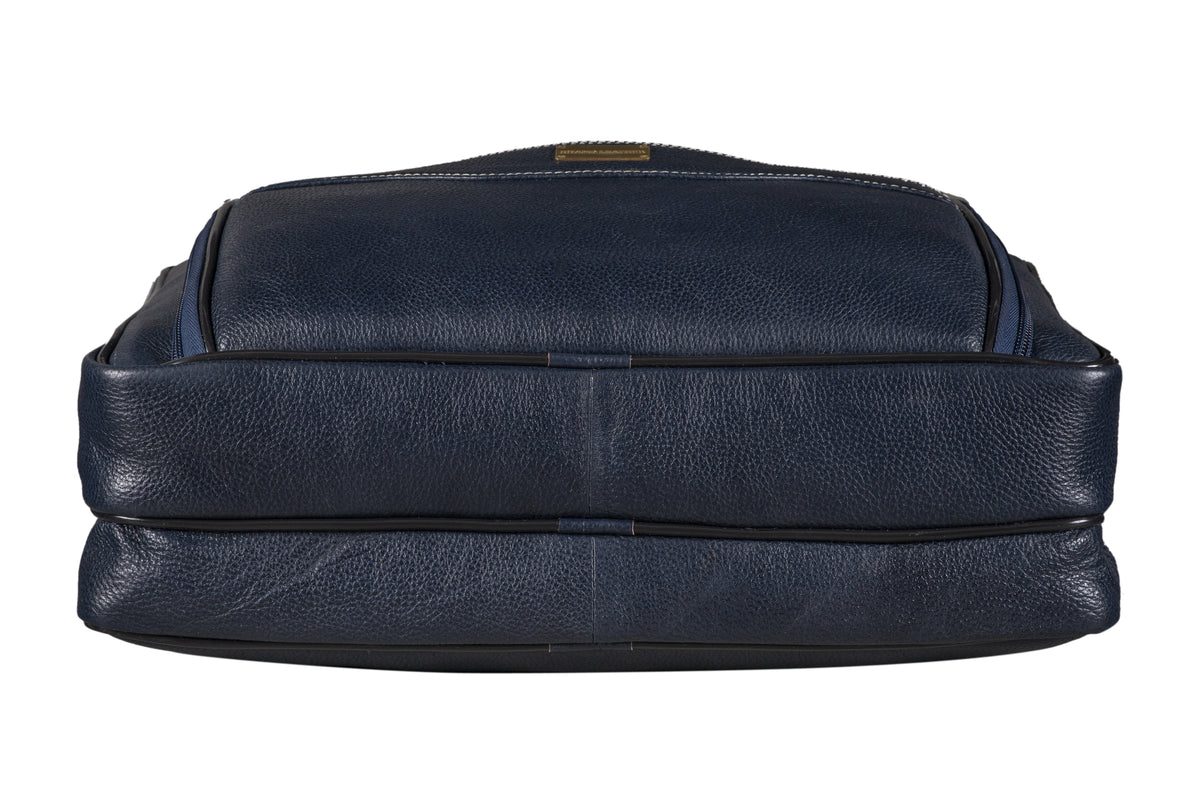 BRAND LEATHER Genuine Leather Laptop Bag for Men/Office Bag for Men, Brown | Fits Upto 16 Inch Laptop/MacBook | Handbags with Shoulder Straps | Leather Bag for Men | Trolley Strap in Laptop Bag