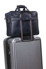 BRAND LEATHER Genuine Leather Laptop Bag for Men/Office Bag for Men, Brown | Fits Upto 16 Inch Laptop/MacBook | Handbags with Shoulder Straps | Leather Bag for Men | Trolley Strap in Laptop Bag