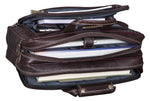 BRAND LEATHER Genuine Leather Laptop Bag for Men/Office Bag for Men, Brown | Fits Upto 16 Inch Laptop/MacBook | Handbags with Shoulder Straps | Leather Bag for Men | Trolley Strap in Laptop Bag
