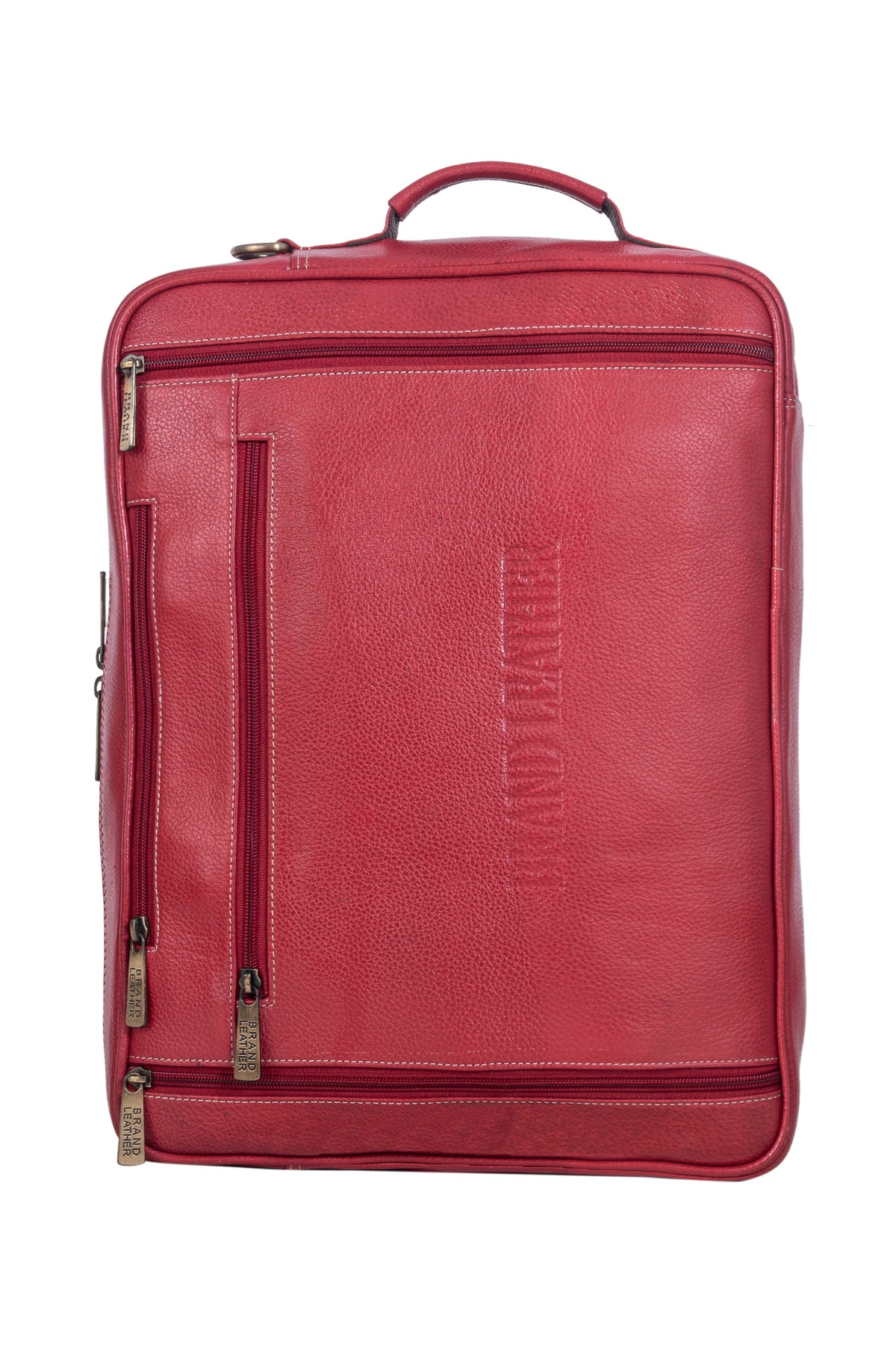 Genuine Leather Convertible Backpack 16 Inch Laptop Messenger Bag Multi-Functional Business Briefcase for Men & Women