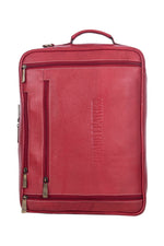 Genuine Leather Convertible Backpack 16 Inch Laptop Messenger Bag Multi-Functional Business Briefcase for Men & Women